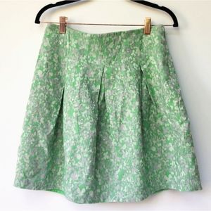 New York & Company Green "Clover" Print Skirt